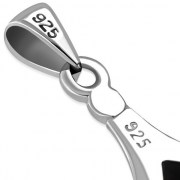 Clear CZ Drop Silver Pendant, p118