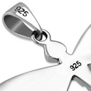 Black Onyx Dragonfly Silver Pendant, p499