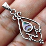 Abalone Silver Pendant, p515