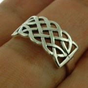 Plain Celtic Knot Ring Sterling Silver, rp547