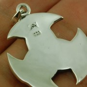 Solid Silver Large Celtic Trinity Knot Pendant, pn204