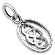Celtic Knot Silver Pendant, pn430