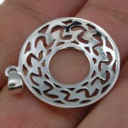 All Around Celtic Knot Silver Pendant, pn588
