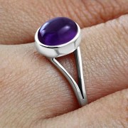 Amethyst Silver Ring, r014