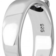 Heart Shaped Clear CZ Silver Ring, r251