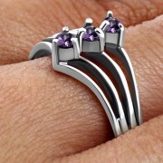 Amethyst Silver Ring, r528