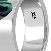 Abalone Silver Ring, r565