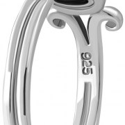 Rainbow Moonstone Silver Ring, r577