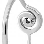 Sterling Silver Simple Spiral Ring, rp876