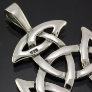 925 Solid Sterling Silver Celtic Knot Pendant, pn025