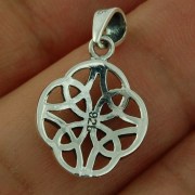 Plain Silver Celtic Pendant, 925 Sterling Silver, pn561