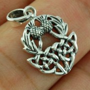 Thistle Silver Pendant, pn540