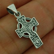 Tiny Celtic Knot Cross Pendant, pn112