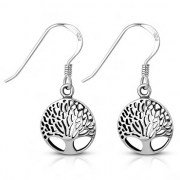 Tree of Life Sterling Silver Earrings, ep336